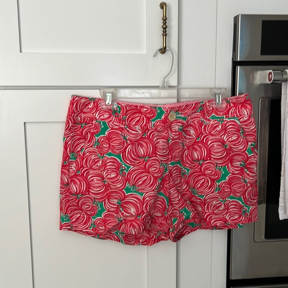 Rare Lilly Pulitzer Pumpkin Chunkin Shorts Size 8